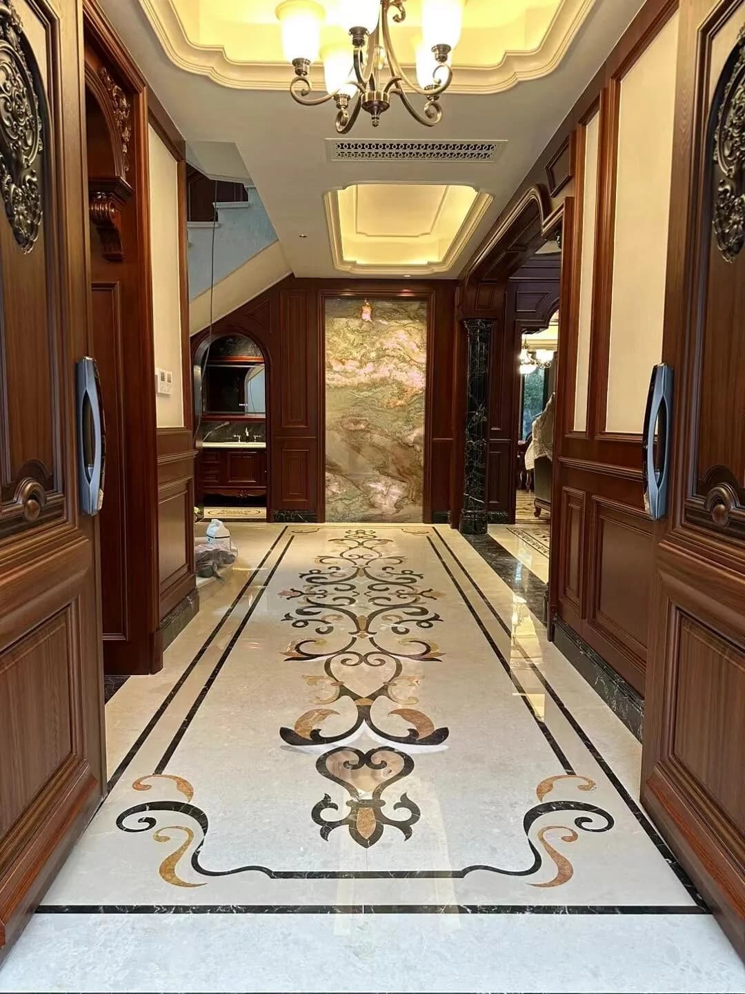 Beige Marble Inlay stone sample
