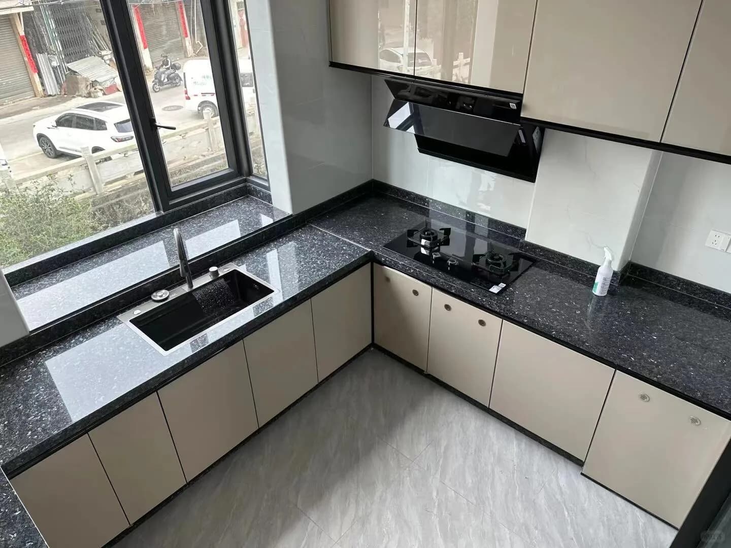 Blue Pearl Granite stone sample