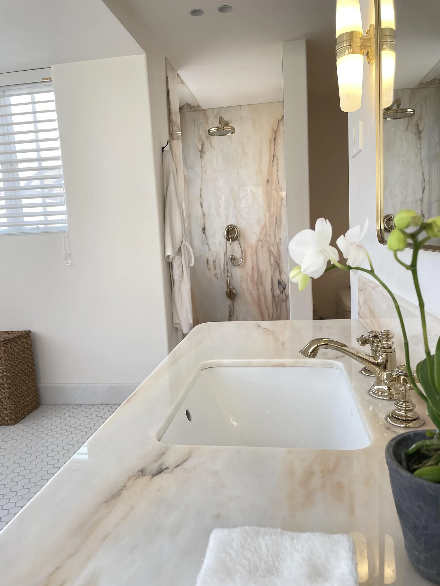 Blush Pink Marble stone sample