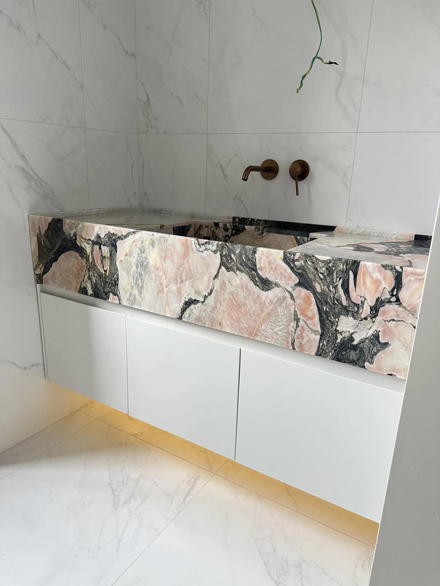 Bulgari Pink Marble stone sample
