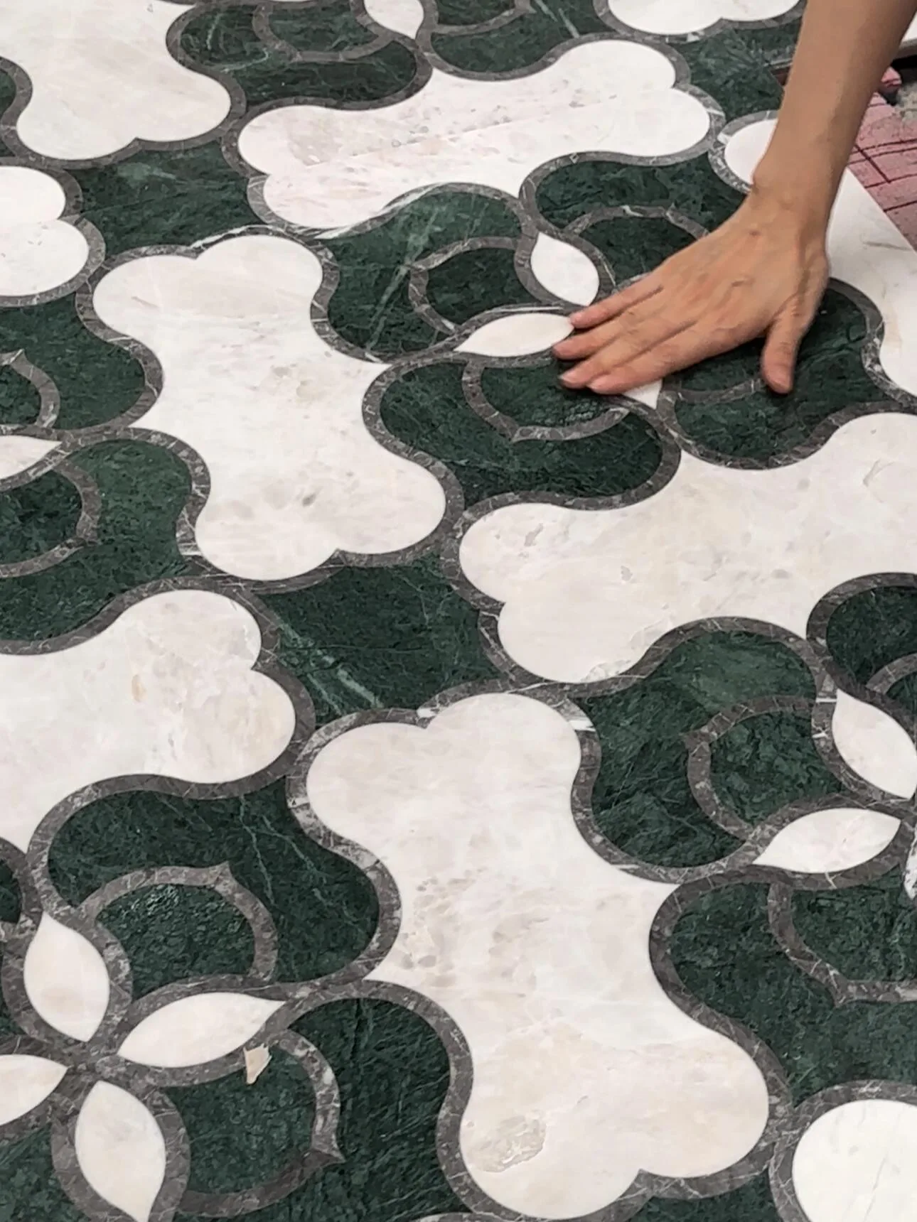 French Style Flooring Inlay stone sample