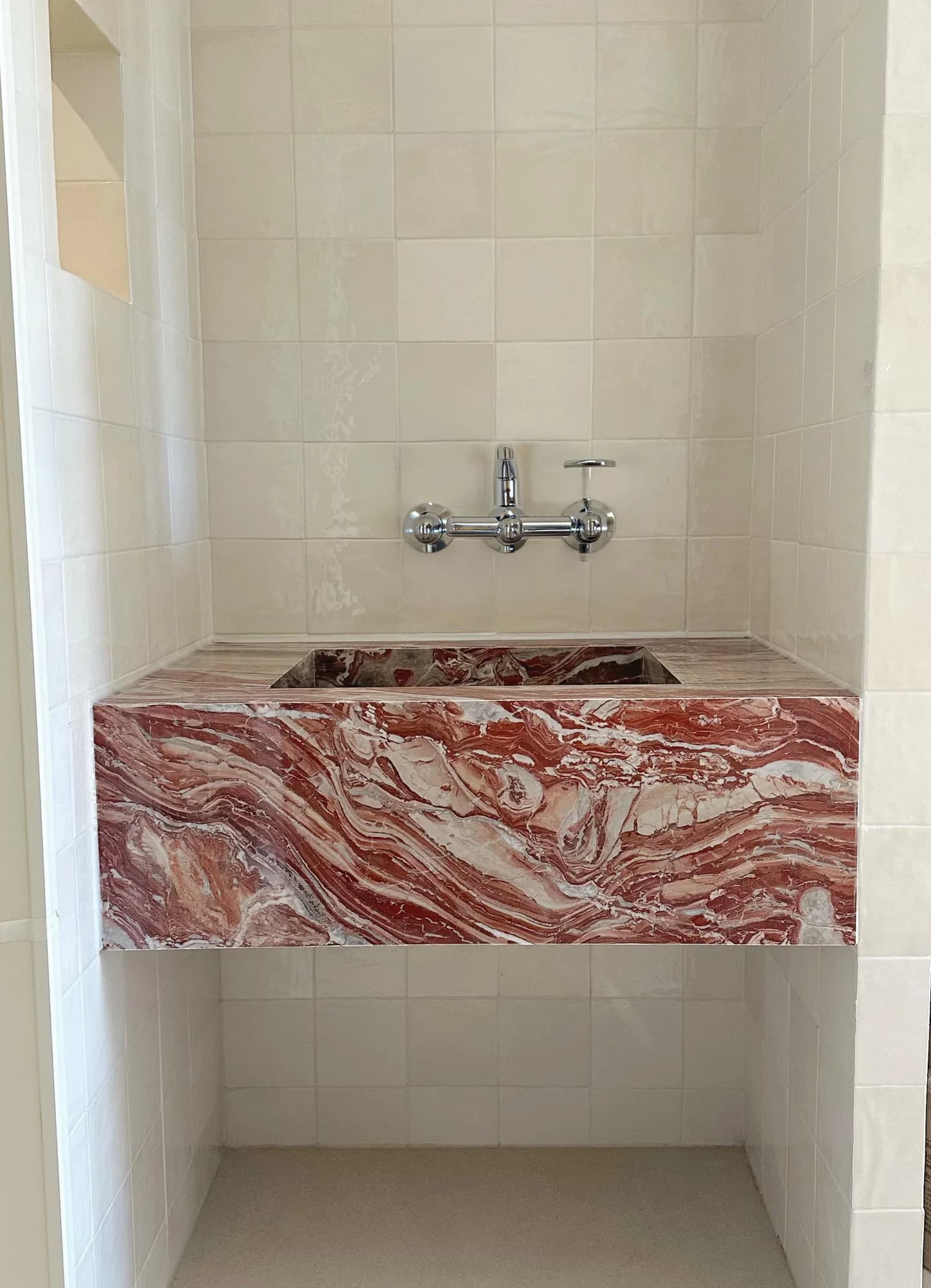 Monica Red Marble stone sample