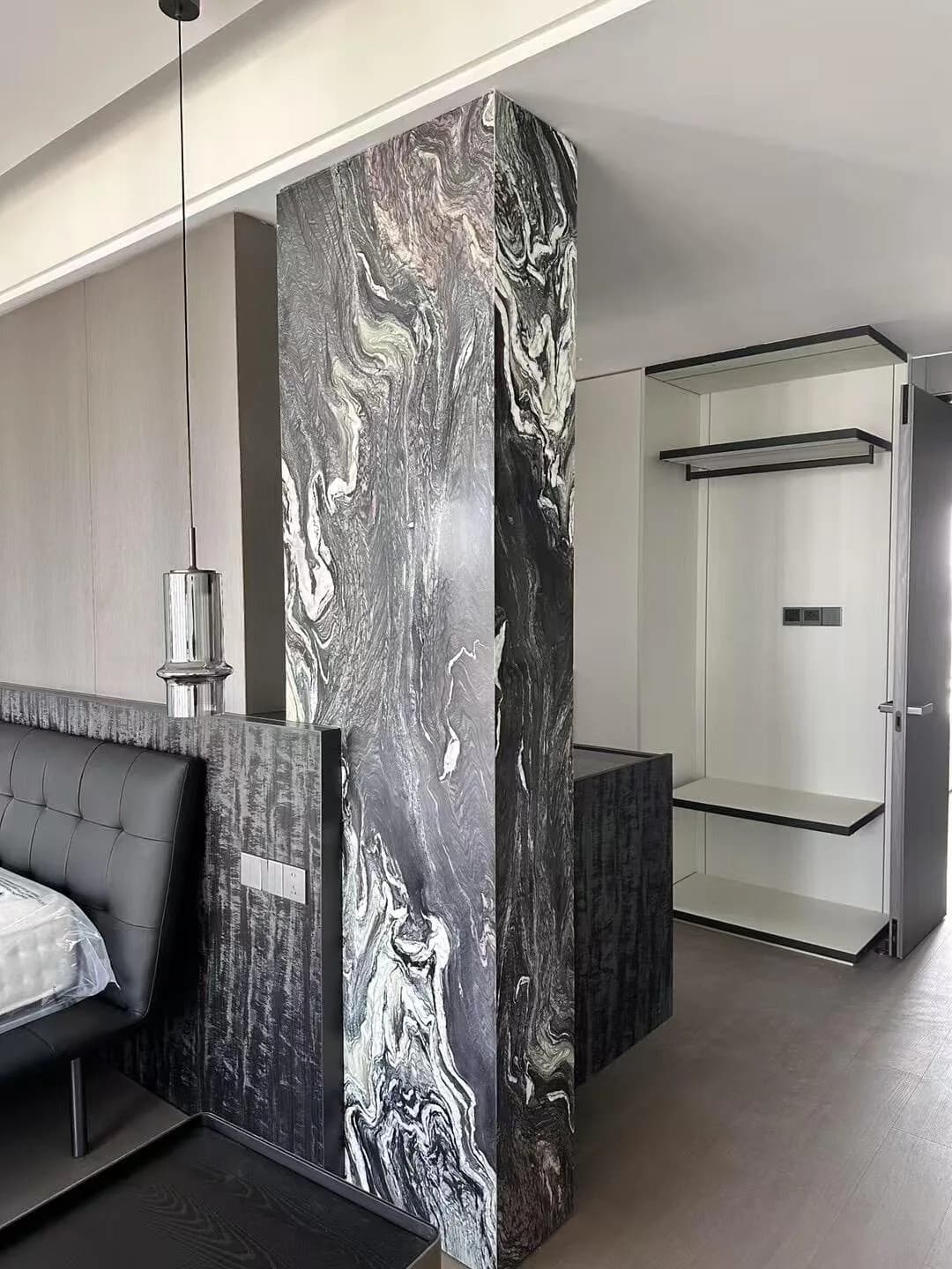 Purple Landscape Marble stone sample