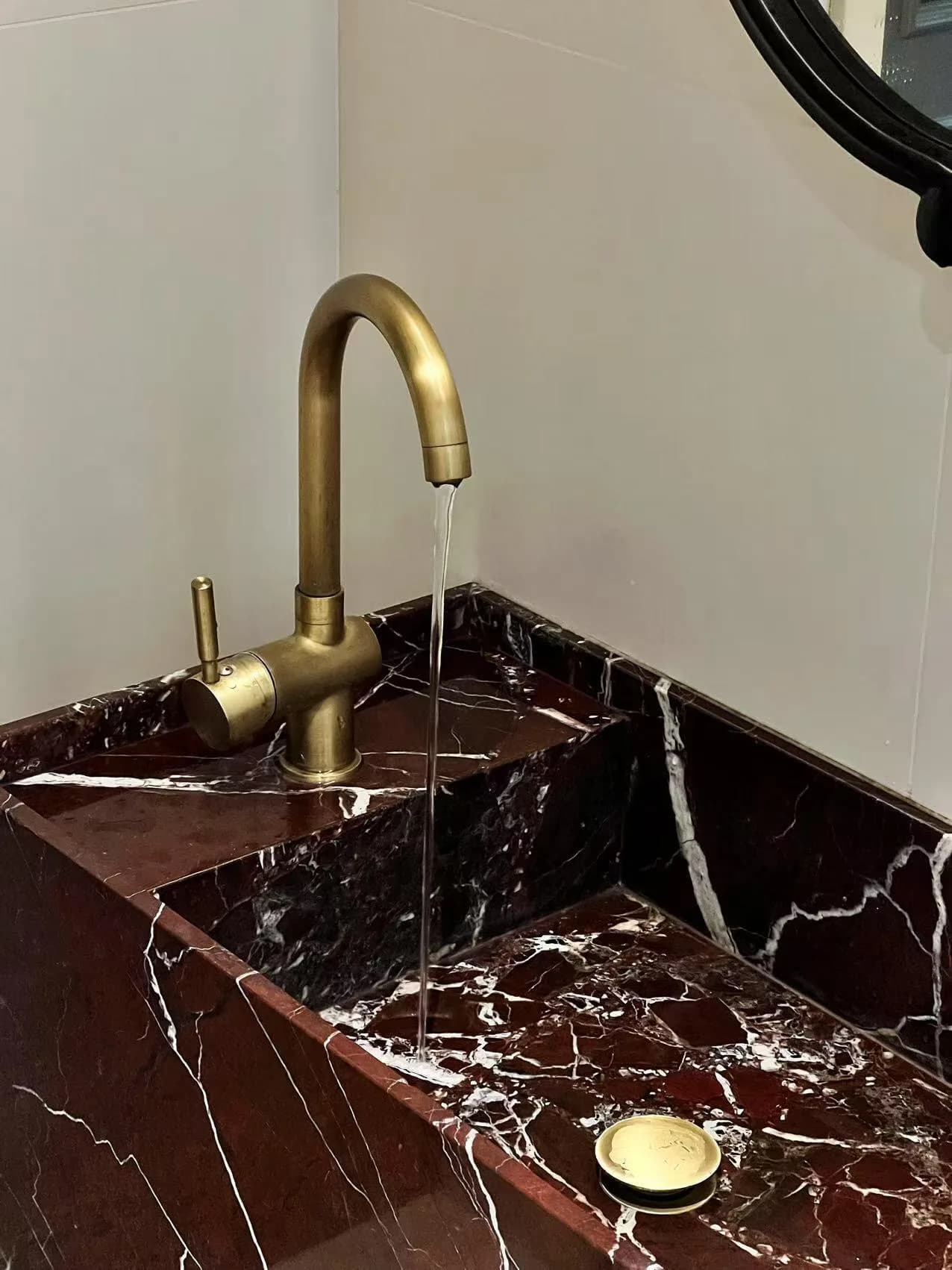 Purple Red Marble stone sample