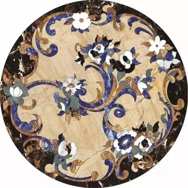Round Stone Inlay stone sample