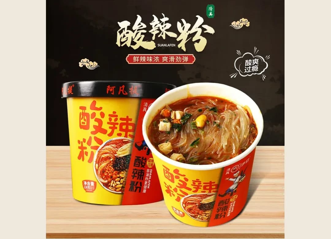 Hot & Sour Noodles product packaging