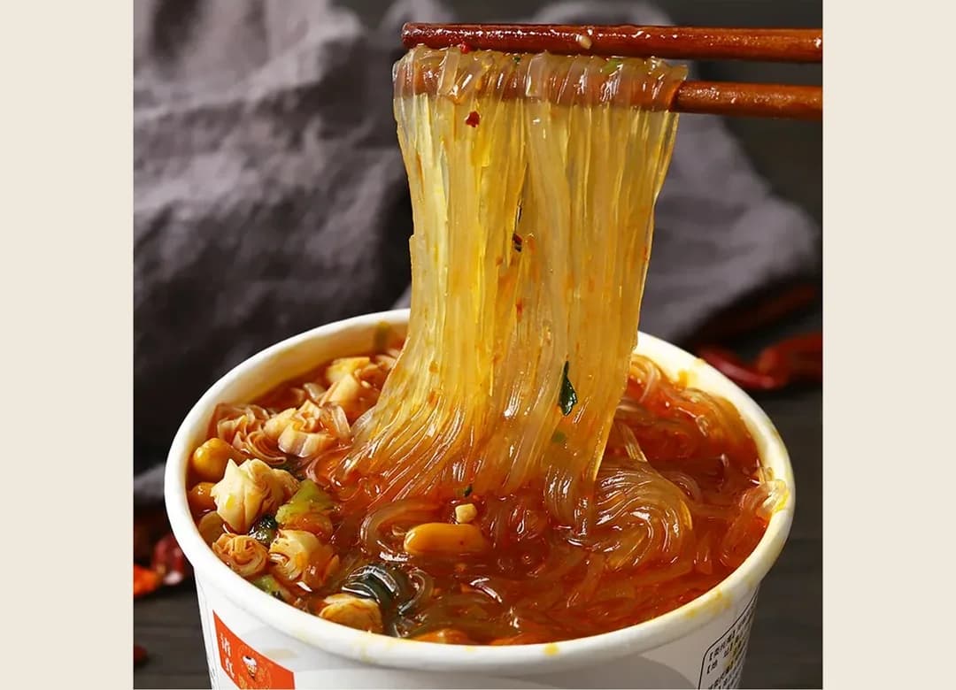 Premium Hot & Sour Sweet Potato Vermicelli product packaging